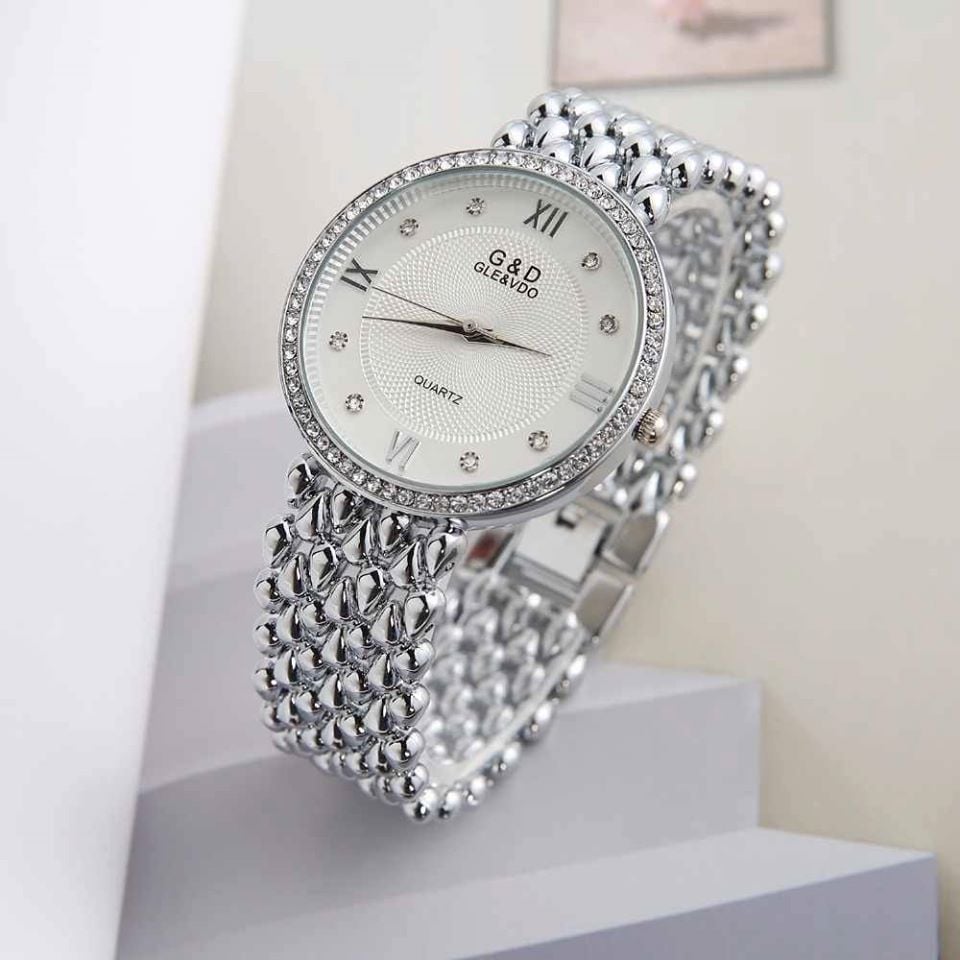 Picture of Stainless Steel Simple Quartz Female Watch Lady Clock Ladies Fashion Casual Quartz - Watch For Women - Watch For Women - Silver