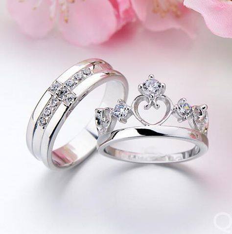 Picture of Couple Lover Finger Rings Men and women - Silver - Adjustable
