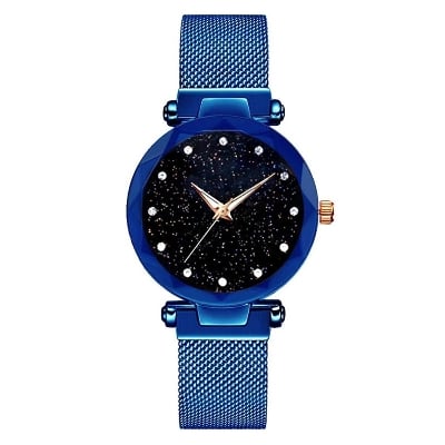 Picture of women wristwatch luxury watch sta-rry sky magnetic watch - Blue