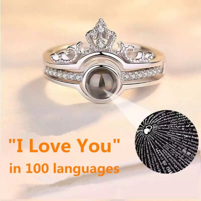 Picture of I Love You Romantic Ring for Girls - Silver