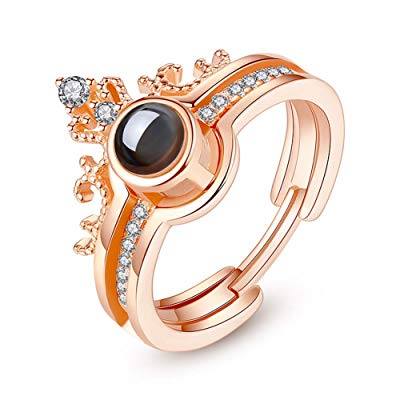 Picture of I Love You Romantic Ring for Girls এই আংটি এর ভিতরে আমি তোমাকে ভালবাসি ১০০ টি ভাষায় লিখা আছে - Golden