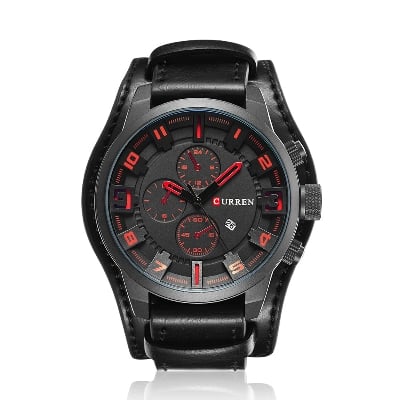 Picture of 8329 Luxury  Men Sport Quartz Watch-Black - Black