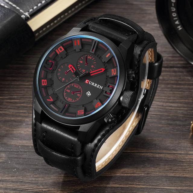 Picture of 8329 Luxury  Men Sport Quartz Watch-Black - Black