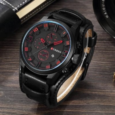 Picture of 8329 Luxury  Men Sport Quartz Watch-Black - Black