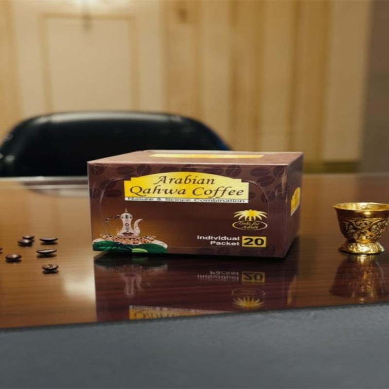 Picture of Arabian Qahwa Coffee Original Arabic Coffee 10 Pcs Pack Combo – Traditional Middle Eastern Qahwa Instant Coffee for Daily Use