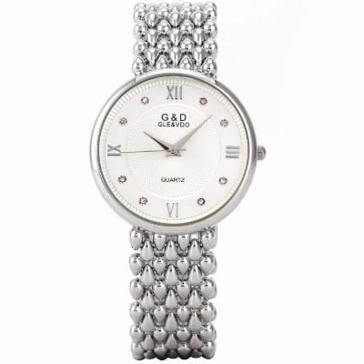 Picture of Stainless Steel Simple Quartz Female Watch Lady Clock Ladies Fashion Casual Quartz - Silver