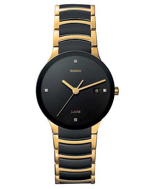 Picture of Smart Analogue Watches (Black Dial) - Gold