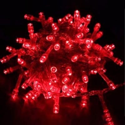 Picture of Red Color Fairy Lights Decorative LED String Light – Romantic Room Decoration Light for Bedroom, Wall, Party, Wedding & Home Decor