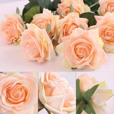 Picture of Artificial Flower Home Decoration Rose Bouquet Flower - Multicolor