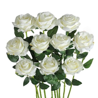 Picture of Artificial Flower Rose Bouquet Home Decoration Flower No Vase - Multicolor
