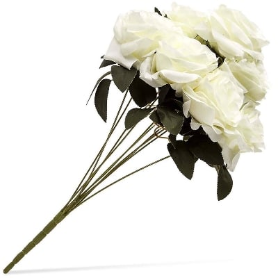 Picture of Artificial Flower Rose Bouquet Home Decoration Flower No Vase - Multicolor