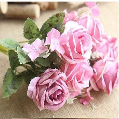 Picture of Artificial Flower Home Decoration Rose Bouquet Flower - Multicolor