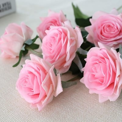 Picture of Artificial Flower Home Decoration Rose Bouquet Flower - Multicolor