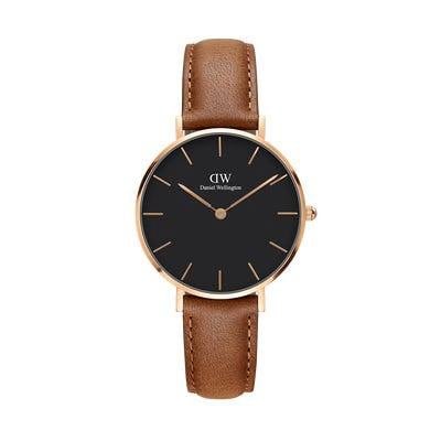 Picture of Classic Petite Analog White Dial Watch - Black