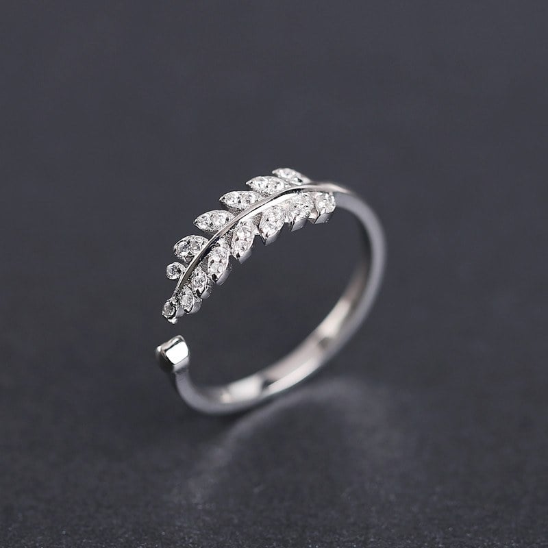 Picture of Tree Desing Ring For Women With Box - Silver - Adjustable