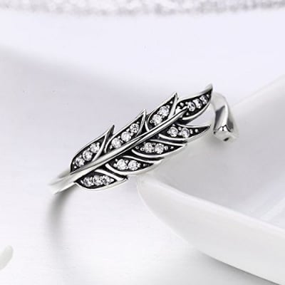 Picture of New Stainless steel Ring for Women With Box - Silver - Adjustable