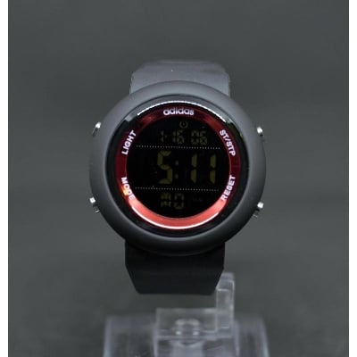 Picture of Elegant Sporty Look Digital Men's Watch With Rubber Belt - Black