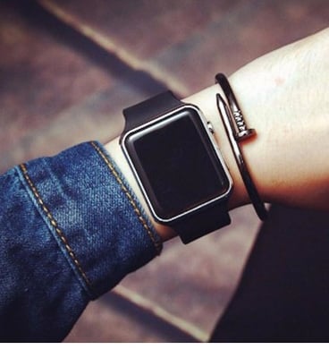 Picture of Fashionable Square LED Digital Sports Watch-Unisex - Black