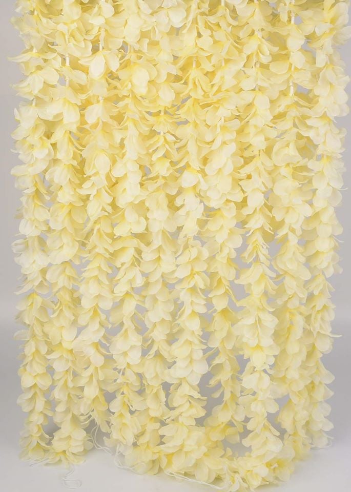 Picture of Artificial Wisteria Vine Ratta Silk Hanging Flower Garland - Multicolor