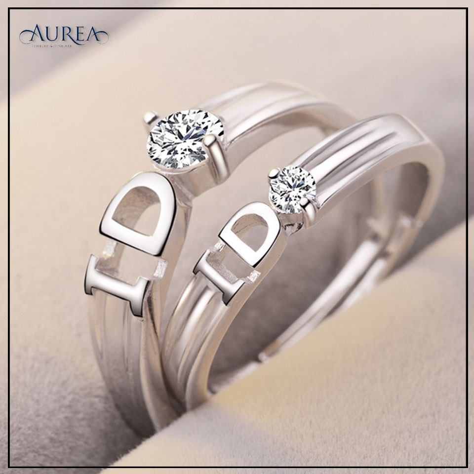 Picture of Exclusive CROWN Couple Ring - Silver - Adjustable