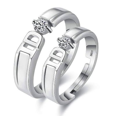 Picture of Exclusive CROWN Couple Ring - Silver - Adjustable