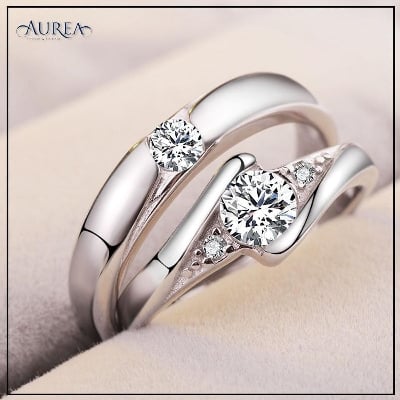 Picture of Exclusive CROWN Couple Ring - Silver - Adjustable