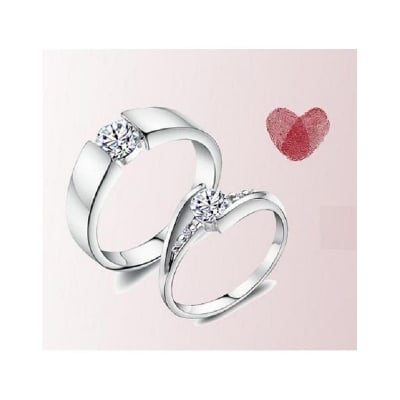 Picture of Exclusive CROWN Couple Ring - Silver - Adjustable