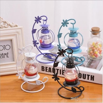 Picture of Hariken Candel Showpiece with candle holder - Multicolor