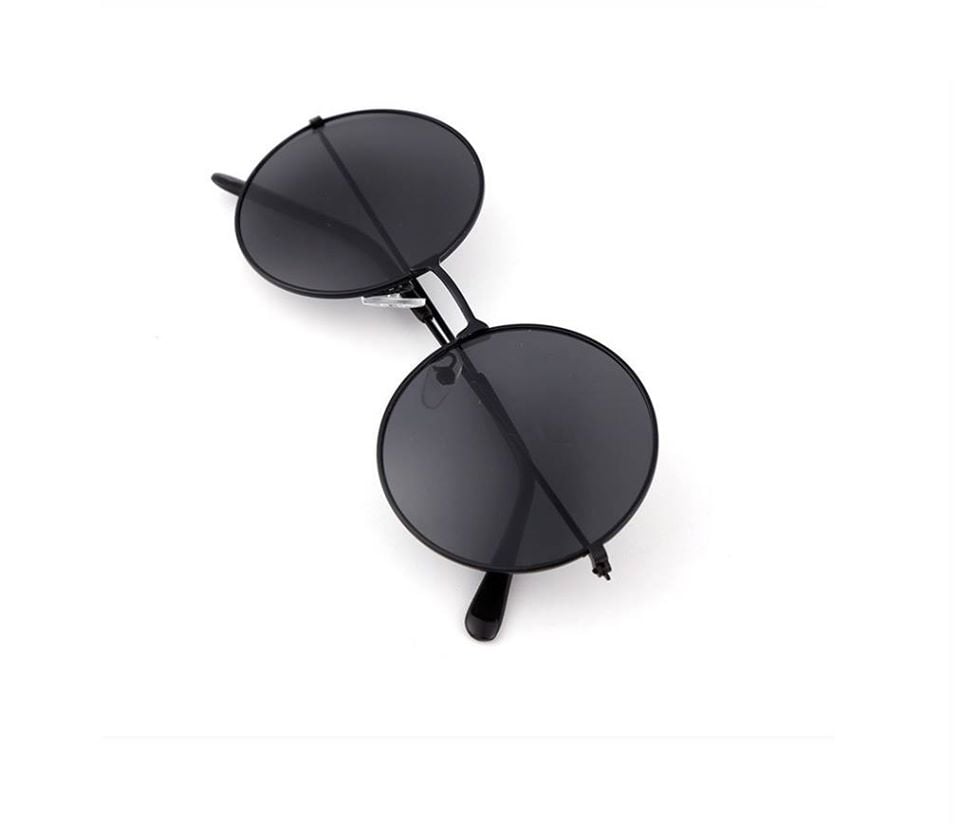 Picture of Round Shape men WOMEN Sunglasses- Black