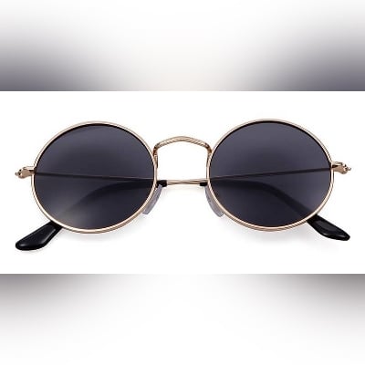 Picture of Round Metal Sunglasses Brand Designer Retro Vintage