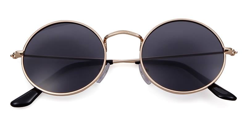 Picture of Round Metal Sunglasses Brand Designer Retro Vintage