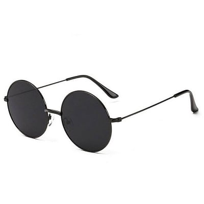 Picture of Eagle Gandhi Black Aviator Unisex Sunglasses - Black
