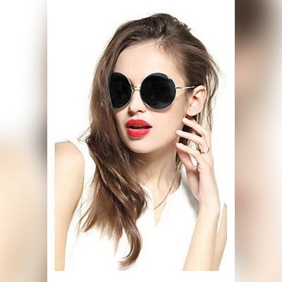 Picture of Hipe Black Round Sunglasses For Men And Women