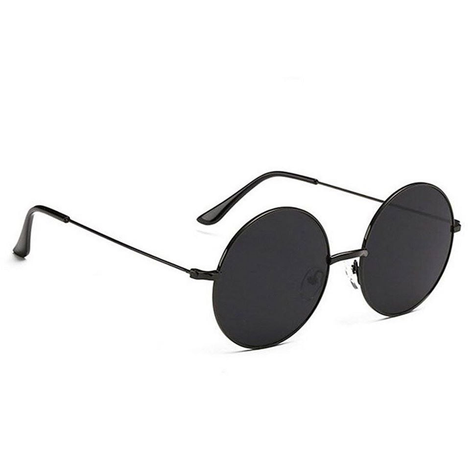Picture of Eagle Gandhi Black Aviator Unisex Sunglasses - Black