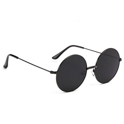 Picture of Eagle Gandhi Black Aviator Unisex Sunglasses - Black