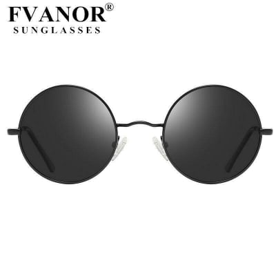 Picture of Black Round Sunglasses For Men And Women