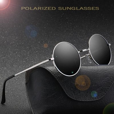 Picture of Metal Round Circle Style Sunglasses black