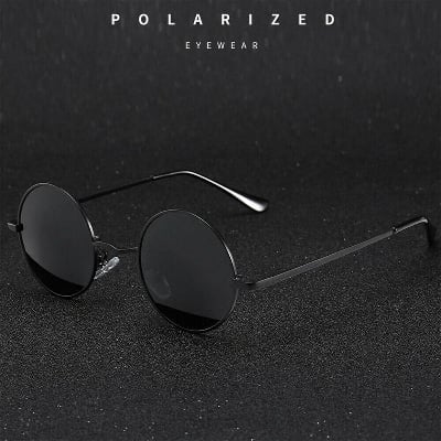 Picture of Metal Round Circle Style Sunglasses - black