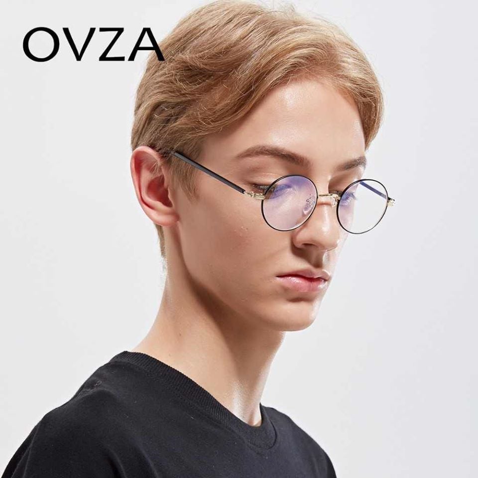 Picture of Metal Frame Clear Lens Round Eye Glasses