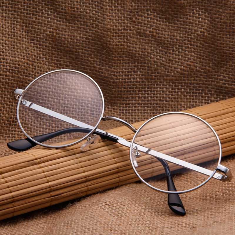 Picture of Metal Frame Clear Lens Round Eye Glasses