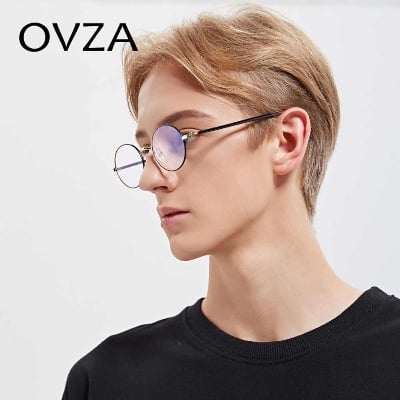 Picture of Metal Frame Clear Lens Round Eye Glasses