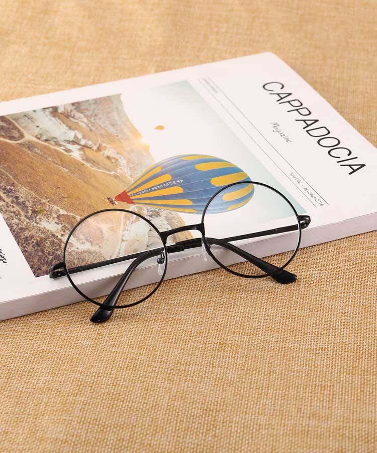 Picture of Metal Frame Clear Lens Round Eye Glasses