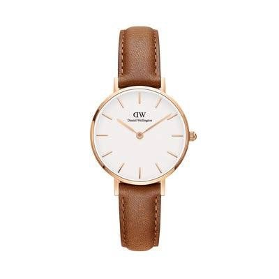 Picture of Classic Petite Analog White Dial Watch - Brown