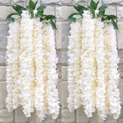 Picture of Artificial Flowers for Wedding Home Party Baby Room Decoration DIY Craft Fake Flowers Supplies-10 pcs - Multicolor