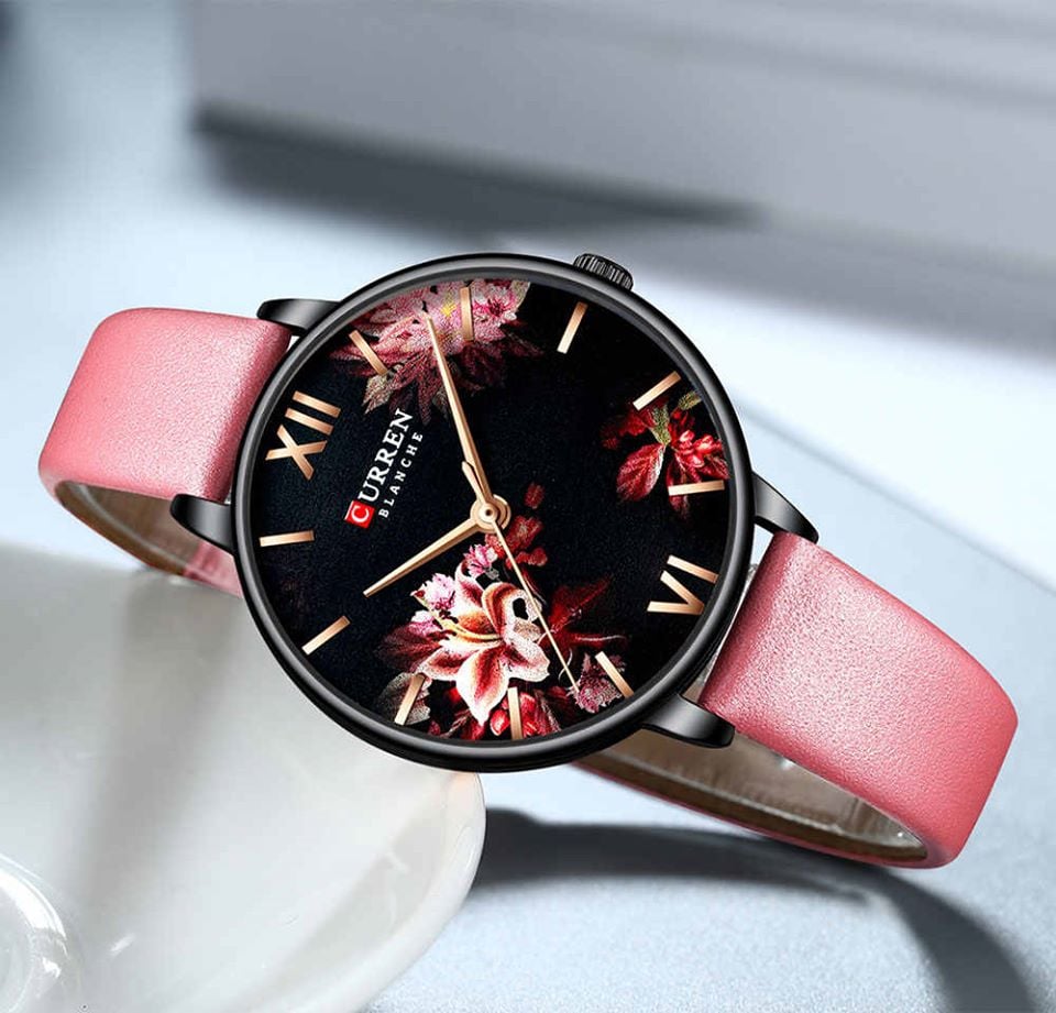 Picture of Ladies Japan Quartz Watch Charm Mesh Band Waterproof Elegant Watches with box - Green
