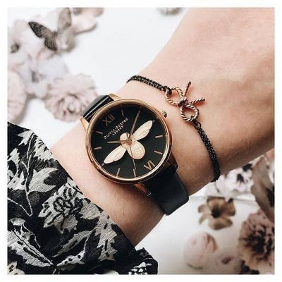 Picture of Benyar Women Watches Ladies Quartz Simple Style Leather Watch - Black