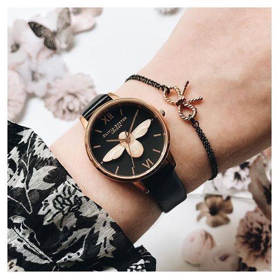 Picture of Benyar Women Watches Ladies Quartz Simple Style Leather Watch - Black