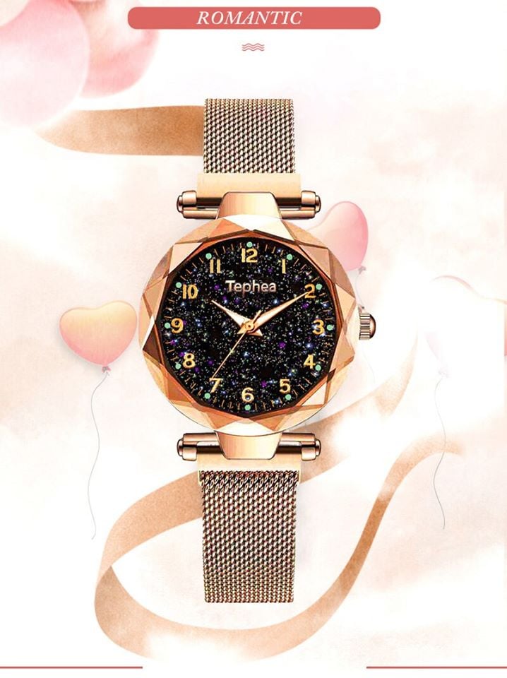 Picture of women wristwatch waterproof clock female - Gold