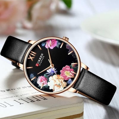 Picture of Japan Quartz Watch Charm Mesh Band women Waterproof Elegant Watches with Box - Black
