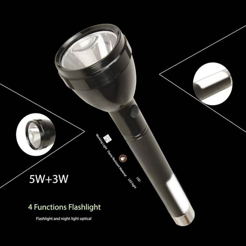 Picture of Powerful Torch Light SM-2080 High Power LED Flashlight – Rechargeable, Waterproof, 1000M Long Range, Zoomable, Compact Design, Digital Display, Ideal for Outdoor, Camping, Emergency, Hiking, and Heavy Duty Use